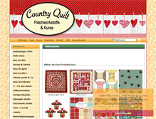 Tablet Screenshot of countryquilt.de